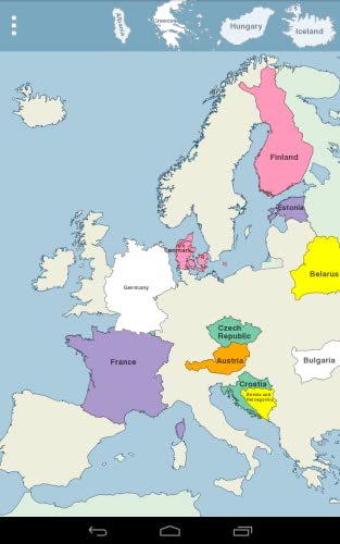 Europe Map Puzzle