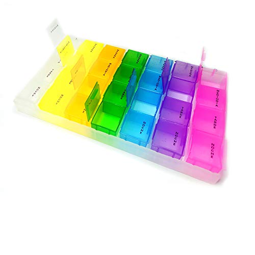 EUROXANTY® Pastillero semanal de 4 tomas | Compartimentos extraíbles | Organizador de pastillas grandes, medianas y pequeñas | Sistema de Lectura Braile | Compartimientos en Distintos Colores | COLOR EUROXANTY® Pastillero semanal de 4 tomas | Compartimentos extraíbles | Organizador de pastillas grandes, medianas y pequeñas | Sistema de Lectura Braile | Compartimientos en Distintos Colores | COLOR