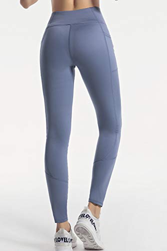 EVELIFE Pantalones Deportivos Alta Cintura Elásticos Yoga con Bolsillos Fitness Leggings Gimnasio (Azul Clásico Medium) EVELIFE Pantalones Deportivos Alta Cintura Elásticos Yoga con Bolsillos Fitness Leggings Gimnasio (Azul Clásico Medium)