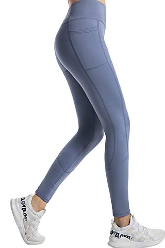 EVELIFE Pantalones Deportivos Alta Cintura Elásticos Yoga con Bolsillos Fitness Leggings Gimnasio (Azul Clásico Small) EVELIFE Pantalones Deportivos Alta Cintura Elásticos Yoga con Bolsillos Fitness Leggings Gimnasio (Azul Clásico Small)