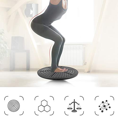 Ever Tabla de Equilibrio de Yoga con Soporte de Carga de 150 kg, Entrenador de Tabla de Equilibrio de pie con Disco de Laberinto Morado con diseño ergonómico para ejercitar la Estabilidad del Cuerpo
