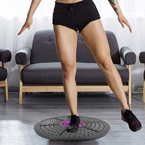 Ever Tabla de Equilibrio de Yoga con Soporte de Carga de 150 kg, Entrenador de Tabla de Equilibrio de pie con Disco de Laberinto Morado con diseño ergonómico para ejercitar la Estabilidad del Cuerpo