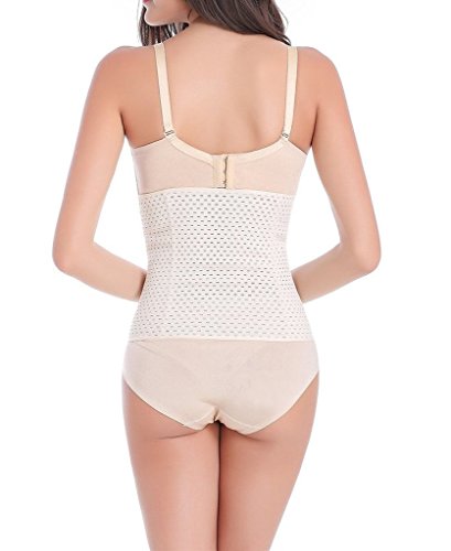 Everbellus - Corsé de rehabilitación para la cintura, transpirable, de látex, para mujer - Beige - Everbellus - Corsé de rehabilitación para la cintura, transpirable, de látex, para mujer - Beige -