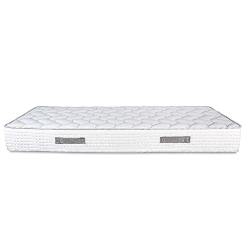 Evergreenweb - Colchón ortopédico Fashion de espuma de poliuretano o viscoelástica, 20 cm de alto, con almohadas, efecto masaje, tejido transpirable antiácaros, ideal para somier y cama Evergreenweb - Colchón ortopédico Fashion de espuma de poliuretano o viscoelástica, 20 cm de alto, con almohadas, efecto masaje, tejido transpirable antiácaros, ideal para somier y cama