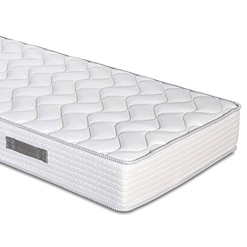 Evergreenweb - Colchón ortopédico Fashion de espuma de poliuretano o viscoelástica, 20 cm de alto, con almohadas, efecto masaje, tejido transpirable antiácaros, ideal para somier y cama Evergreenweb - Colchón ortopédico Fashion de espuma de poliuretano o viscoelástica, 20 cm de alto, con almohadas, efecto masaje, tejido transpirable antiácaros, ideal para somier y cama
