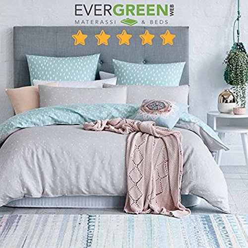 EvergreenWeb - Mejor Topper Colchón Individual 90x190 en Espuma Viscoelástica de 8 cm de Altura con Acolchado de 100% Arco Suave, Corrector para Colchón Incómodo, Futón con Funda Hipoalergénica