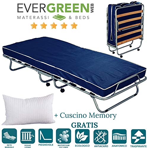 Evergreenweb Somier, 75 x 180 cm, con duelas de madera reforzadas, 4 patas desmontables, estructura de hierro, base para todo tipo de camas y colchones Evergreenweb Somier, 75 x 180 cm, con duelas de madera reforzadas, 4 patas desmontables, estructura de hierro, base para todo tipo de camas y colchones