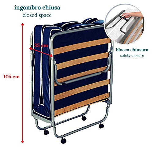 Evergreenweb Somier, 75 x 180 cm, con duelas de madera reforzadas, 4 patas desmontables, estructura de hierro, base para todo tipo de camas y colchones Evergreenweb Somier, 75 x 180 cm, con duelas de madera reforzadas, 4 patas desmontables, estructura de hierro, base para todo tipo de camas y colchones