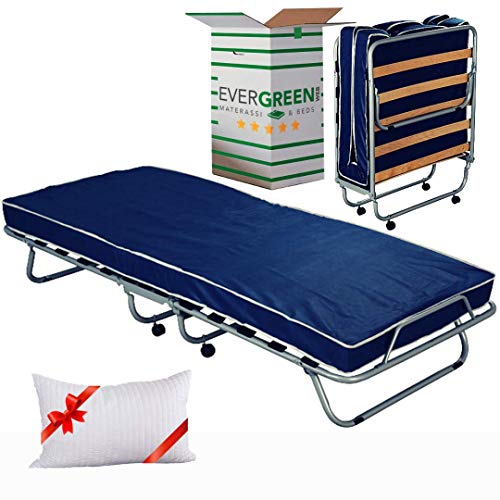 Evergreenweb Somier, 75 x 180 cm, con duelas de madera reforzadas, 4 patas desmontables, estructura de hierro, base para todo tipo de camas y colchones Evergreenweb Somier, 75 x 180 cm, con duelas de madera reforzadas, 4 patas desmontables, estructura de hierro, base para todo tipo de camas y colchones