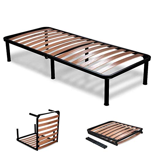 EvergreenWeb - Somier Individual Desmontable 80x200 h 35 cm de Láminas de Madera y Estructura Portante de Hierro con 6 Pies Extraíbles, Ortopédico, Base Empotrada para Todas Las Camas y Colchones EvergreenWeb - Somier Individual Desmontable 80x200 h 35 cm de Láminas de Madera y Estructura Portante de Hierro con 6 Pies Extraíbles, Ortopédico, Base Empotrada para Todas Las Camas y Colchones