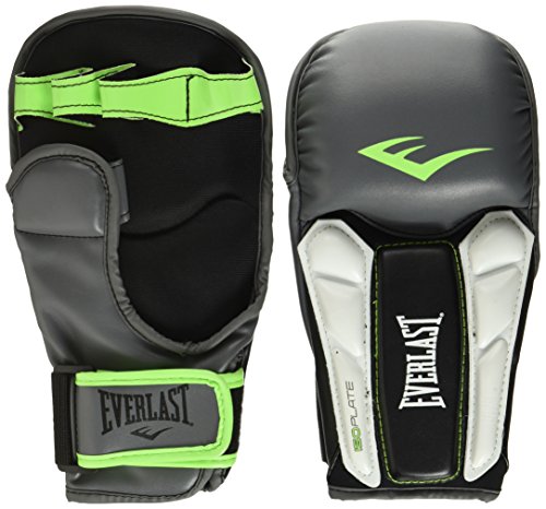 Everlast 3220 Grey, L/XL Universal Training Glove Guantilla, línea Prime con Palma Abierta para Uso MMA, Adultos Unisex, Gris-Verde Everlast 3220 Grey, L/XL Universal Training Glove Guantilla, línea Prime con Palma Abierta para Uso MMA, Adultos Unisex, Gris-Verde