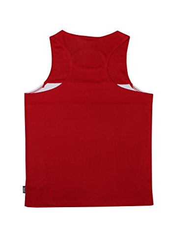 Everlast 4424 - Camiseta de boxeo unisex, Rojo / Blanco, M