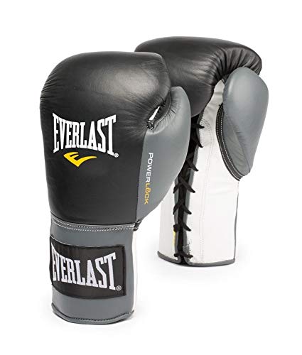 Everlast Adultos Caja Artículo 2270 Power Lock Fight Gloves Lace Up, 57, Todo el año, Unisex, Color Negro, tamaño 10