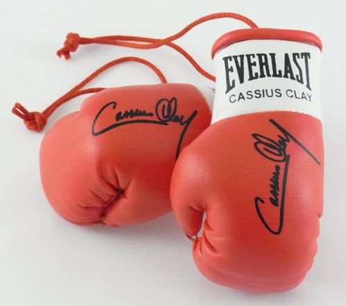 Everlast Autografiada Mini Guantes de Boxeo Cassius Clay