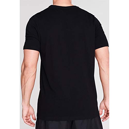 Everlast - Camiseta de cuello redondo para hombre, con estampado geométrico Negro Negro ( XL Everlast - Camiseta de cuello redondo para hombre, con estampado geométrico Negro Negro ( XL