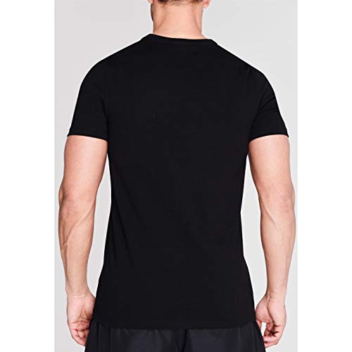 Everlast - Camiseta de cuello redondo para hombre, diseño de laurel Negro Negro ( XL