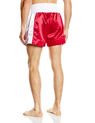 Everlast EM6 - Pantalón de Thai Boxing Unisex, Color Rojo, Talla S