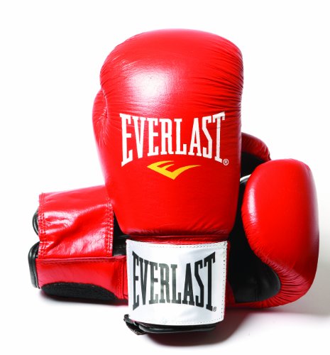 Everlast Fighter - Guantes de boxeo, color rojo/negro, talla 14oz