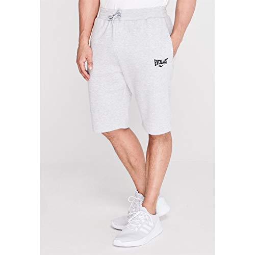 Everlast Hombre Fleece Pantalones Cortos Gris Marga L