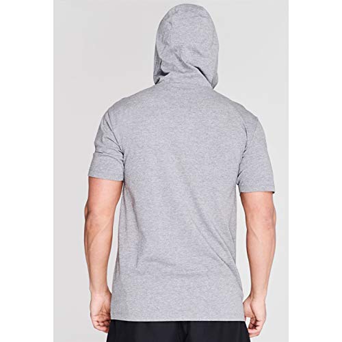 Everlast Hombre Hooded Camiseta Manga Corta Gris Marga L