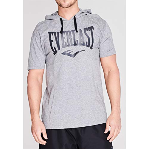 Everlast Hombre Hooded Camiseta Manga Corta Gris Marga S