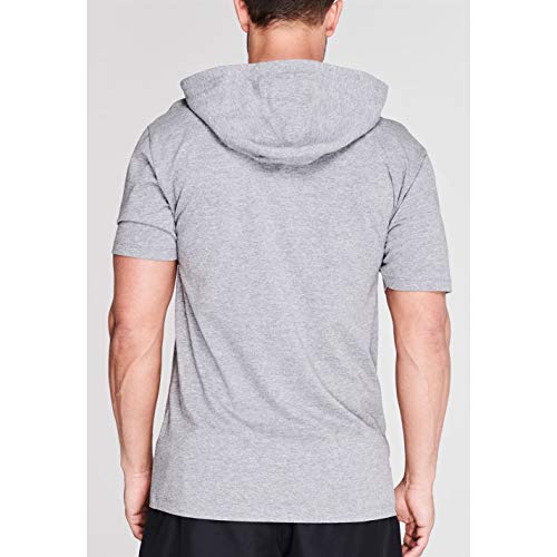 Everlast Hombre Hooded Camiseta Manga Corta Gris Marga XXL Everlast Hombre Hooded Camiseta Manga Corta Gris Marga XXL