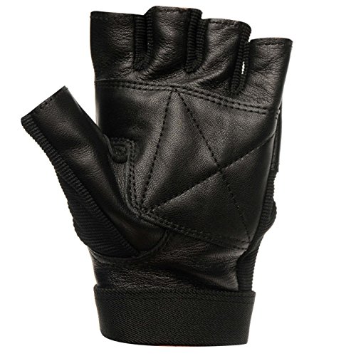 Everlast Hombre Leather Guantes De Fitness Gym Negro M