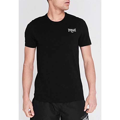 Everlast Hombre Logo Camiseta Manga Corta Negro L Everlast Hombre Logo Camiseta Manga Corta Negro L