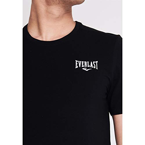Everlast Hombre Logo Camiseta Manga Corta Negro L Everlast Hombre Logo Camiseta Manga Corta Negro L