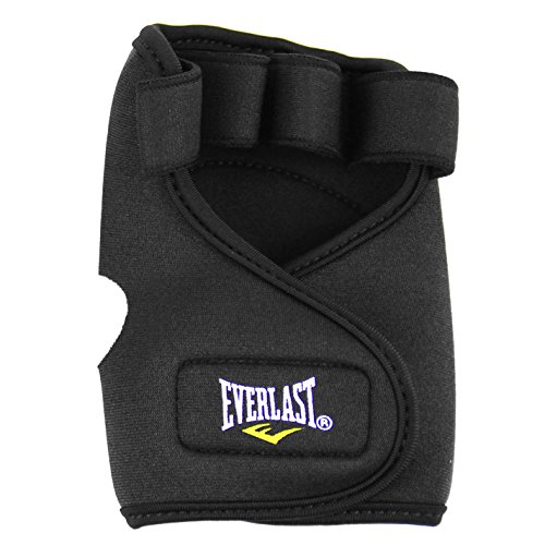 Everlast Hombre Neoprene Guantes De Halterofilia Levantamiento De Pesas Negro L