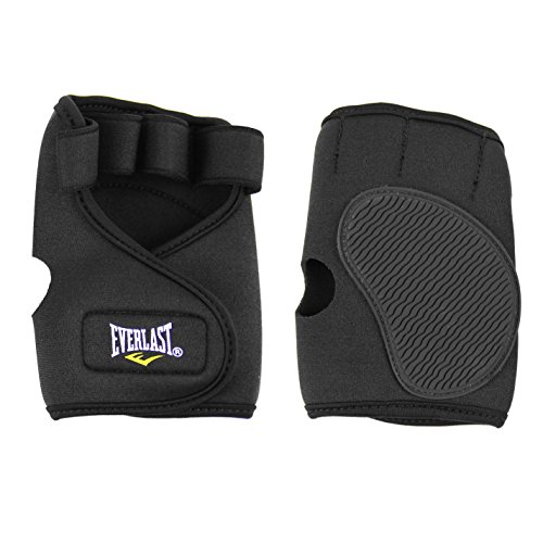 Everlast Hombre Neoprene Guantes De Halterofilia Levantamiento De Pesas Negro L