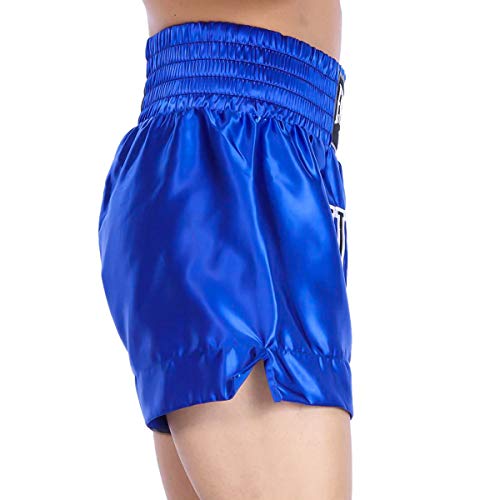 Everlast House EM7, Pantalón de thai boxing, Hombre, Azul/Negro, L Everlast House EM7, Pantalón de thai boxing, Hombre, Azul/Negro, L