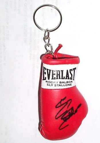 Everlast Mini Guante de Boxeo autografiado Llavero Rocky Balboa/Sly Stallone