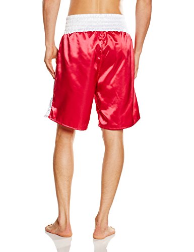 Everlast Pro 24` - Pantalones de boxeo, color Rojo/Blanco, talla S