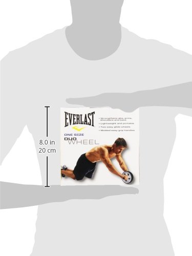 Everlast - Rueda de ejercicio Duo, color gris (1 unidad) Everlast - Rueda de ejercicio Duo, color gris (1 unidad)