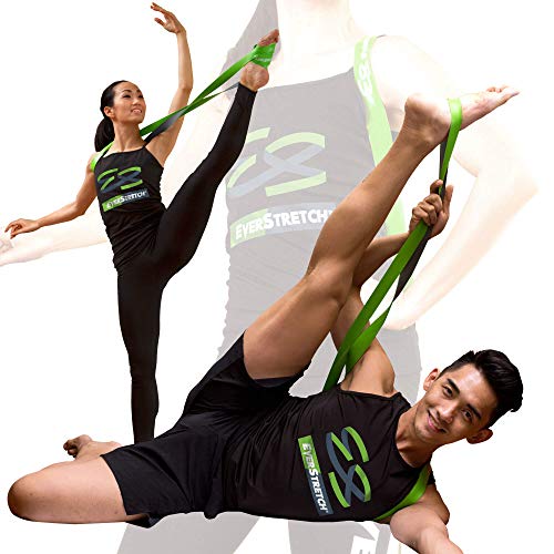 EverStretch Banda elástica de Ballet, conformes por Menos: Banda para Danza Ballet de 2 Capas de Primera Calidad para Ejercicios de flexibilidad sin Manos. Equipo Estiramiento, Baile, Gimnasia