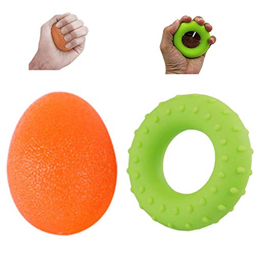 Evisen Premium Combo Antiestrés, Rehabilitación y Ejercicio. Pelota de Silicona y Anillo de Goma Fortalecedor para Niños, Adultos y Mayores. Evisen Premium Combo Antiestrés, Rehabilitación y Ejercicio. Pelota de Silicona y Anillo de Goma Fortalecedor para Niños, Adultos y Mayores.