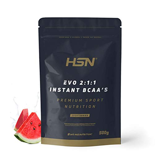 Evo 2:1:1 de HSN | BCAA 2 1 1 en Polvo | Suplemento de Aminoácidos Veganos Sabor Sandía | 100 servicios