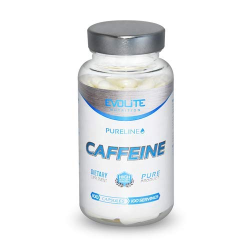 Evolite Nutrition - 200 mg di Caffeina 100 capsule di Pure Power. Potenzia la tua energia.