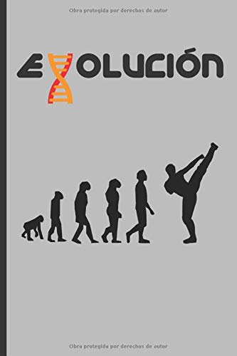 EVOLUCIÓN: CUADERNO 120 Pgs. REGALO ORIGINAL. DIARIO DE ARTES MARCIALES, CUADERNO DE NOTAS, APUNTES O AGENDA.