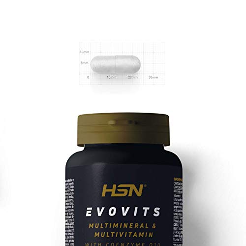 Evovits de HSN | Multivitaminas y Minerales | Complejo Multivitamínico para Mujer + Hombre + Vegetarianos y Deportistas | Vegetariano, Sin Gluten, Sin Lactosa, 120 Cápsulas Vegetales Evovits de HSN | Multivitaminas y Minerales | Complejo Multivitamínico para Mujer + Hombre + Vegetarianos y Deportistas | Vegetariano, Sin Gluten, Sin Lactosa, 120 Cápsulas Vegetales