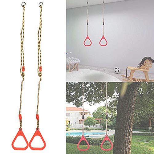 Exblue Anillos de Gimnasia, Gimnasio Ajustable Ejercicio físico Anillo Deportivo para Colgar para Entrenamiento, Entrenamiento de Fuerza, dominadas y Saltos o Columpios para niños(Rojo) Exblue Anillos de Gimnasia, Gimnasio Ajustable Ejercicio físico Anillo Deportivo para Colgar para Entrenamiento, Entrenamiento de Fuerza, dominadas y Saltos o Columpios para niños(Rojo)