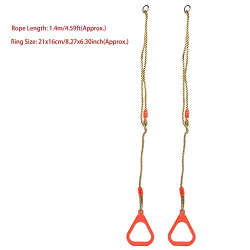 Exblue Anillos de Gimnasia, Gimnasio Ajustable Ejercicio físico Anillo Deportivo para Colgar para Entrenamiento, Entrenamiento de Fuerza, dominadas y Saltos o Columpios para niños(Rojo) Exblue Anillos de Gimnasia, Gimnasio Ajustable Ejercicio físico Anillo Deportivo para Colgar para Entrenamiento, Entrenamiento de Fuerza, dominadas y Saltos o Columpios para niños(Rojo)
