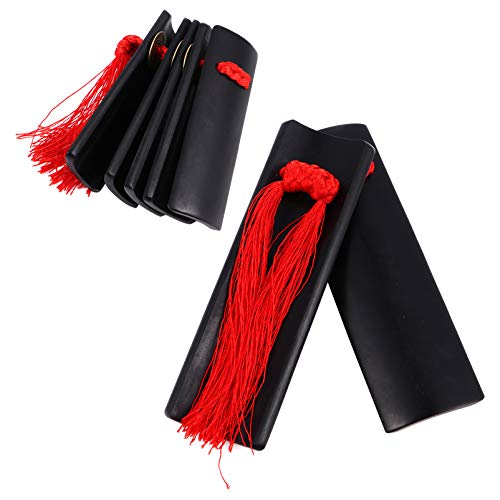 EXCEART Chino Kuaiban Badajo de Bambú Allegro Castañuelas Percusión de Mano Instrumento Tradicional para Niños 1 par Negro EXCEART Chino Kuaiban Badajo de Bambú Allegro Castañuelas Percusión de Mano Instrumento Tradicional para Niños 1 par Negro