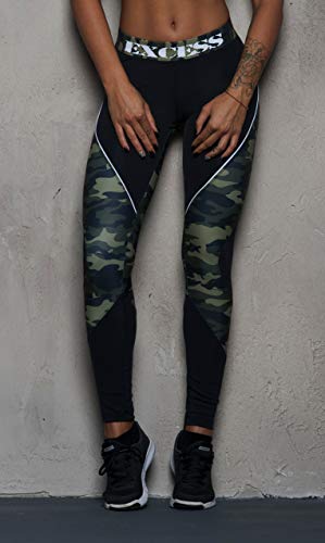 Excess Leggings Mujer Fitness L Yoga Mallas Deportivo Pilates Running Gimnasio Maillot de Ciclismo Mochila Portatil de Regalos 3D Italiano push up de Fiesta Mujer Sexy Alas Camouflage L