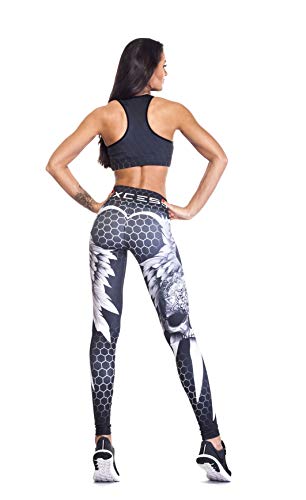 Excess Leggins Mujer Fitness Yoga Mallas Deportivo Pilates Running Gimnasio Maillot de Ciclismo Mochila Portatil de Regalos 3D Italiano push up de Fiesta Mujer Sexy Аlas Gris XS