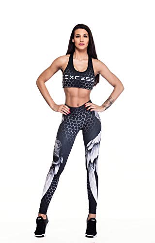 Excess Leggins Mujer Fitness Yoga Mallas Deportivo Pilates Running Gimnasio Maillot de Ciclismo Mochila Portatil de Regalos 3D Italiano push up de Fiesta Mujer Sexy Аlas Gris XS