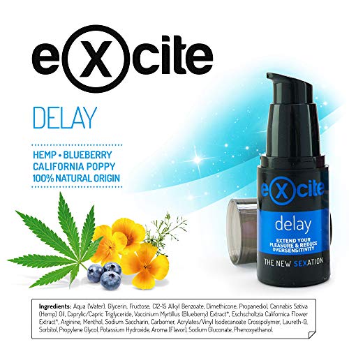 EXCITE Delay Gel retardante para hombre a base de extractos vegetales 20 ml EXCITE Delay Gel retardante para hombre a base de extractos vegetales 20 ml
