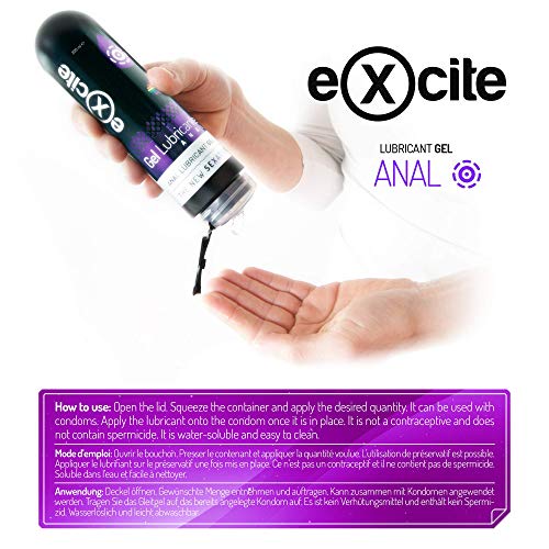 EXCITE Gel lubricante anal a base de agua. Aroma neutro. 200ml.