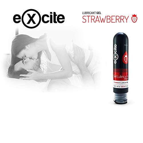 EXCITE Gel lubricante íntimo sabor a fresa a base de agua. 100ml. EXCITE Gel lubricante íntimo sabor a fresa a base de agua. 100ml.
